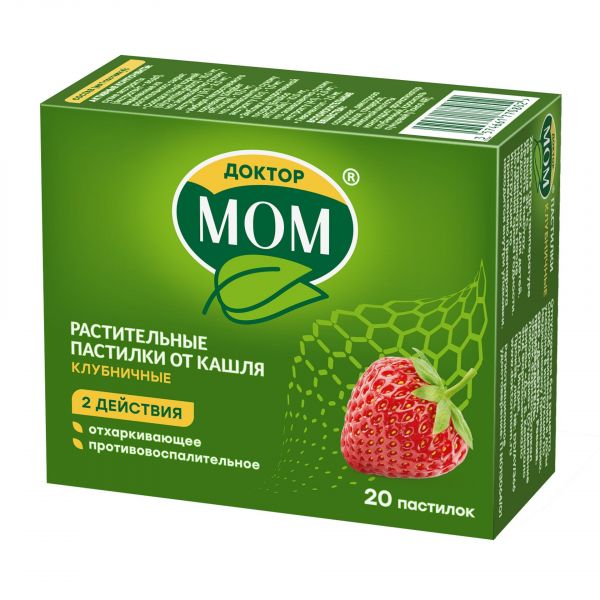 Доктор мом пастилки №20 клубника (Unique pharmaceutical laboratories_1)