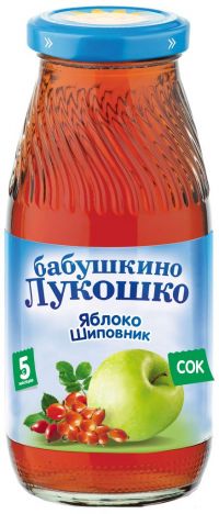 Бабушкино лукошко сок 200мл яблоко шиповник осветл. б/сахара (ФАУСТОВО)