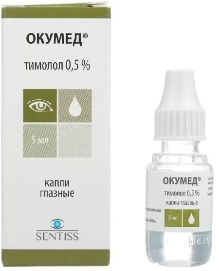 Окумед 0.5% 5мл капли глазн. №1 фл.кр.-кап. (Sentiss pharma pvt. ltd.)
