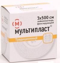 Лейкопластырь мультипласт №1 шт.  3*500см (НОВОСИБХИМФАРМ)
