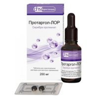 Протаргол-лор 200мг таб.д/р-ра д/пр.местн. №2 (ФАРМСТАНДАРТ)