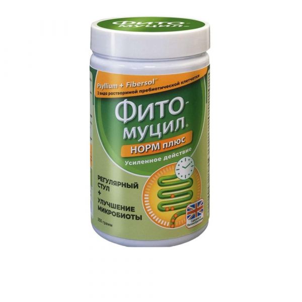 Фитомуцил норм (плюс) 250г пор. №1 бан. (Adm protexin ltd/биовид ооо_2)