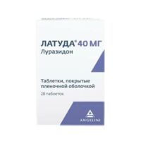 Латуда 40мг таб.п/об.пл. №28 (ТАКЕДА)