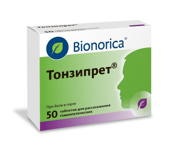 Тонзипрет таб.д/рассас.гомеоп. №50 (Bionorica se)