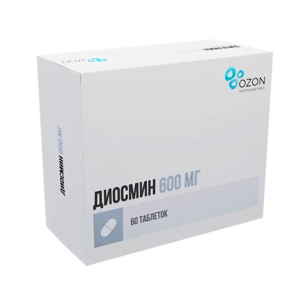 Диосмин 600мг таб.п/об.пл. №60 (Озон ооо)