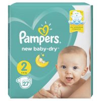 Pampers (Памперс) подгузники new baby-dry 2 № 27 мини 3-6кг/4-8кг (PROCTER & GAMBLE CO.)