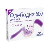 Флебодиа 600мг таб.п/об.пл. №30 (ИННОТЕК)