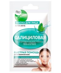 Фито витамин маска для лица 10мл салициловая анти-акне (ФИТОКОСМЕТИК ООО)