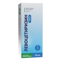 Левоцетиризин 5мг/мл 10мл капли д/пр.внутр. фл. (АВВА)