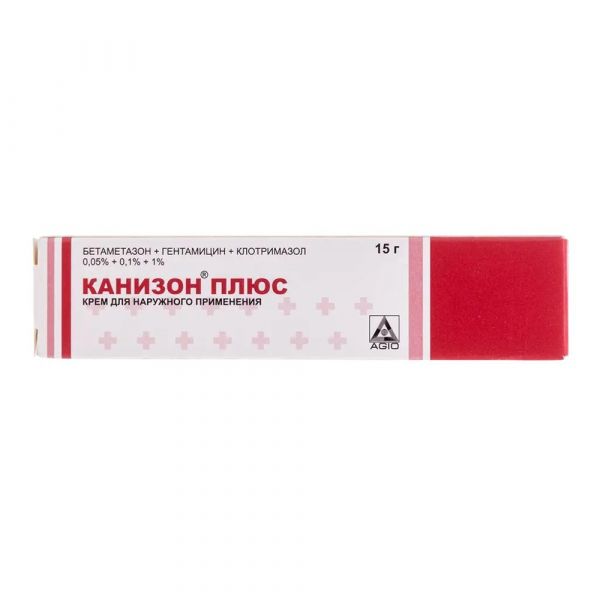 Канизон плюс 15г крем д/пр.наружн. №1 туба (Agio pharmaceuticals ltd.)