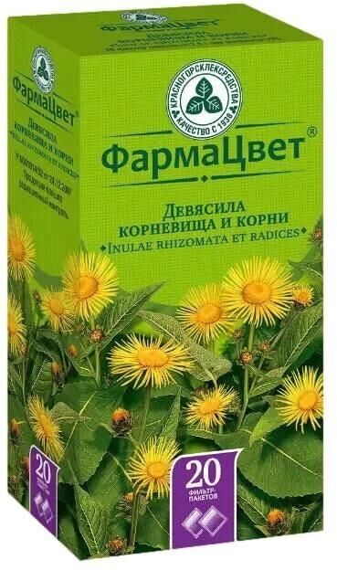 Девясила корневища и корни 1.5г №20 ф/п. (Красногорсклексредства оао)