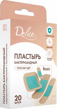 Delice (делис) лейкопластырь бейсик №20 набор ткан.осн. (CHANGZHOU HUALIAN HEALTH DRESSING CO.)