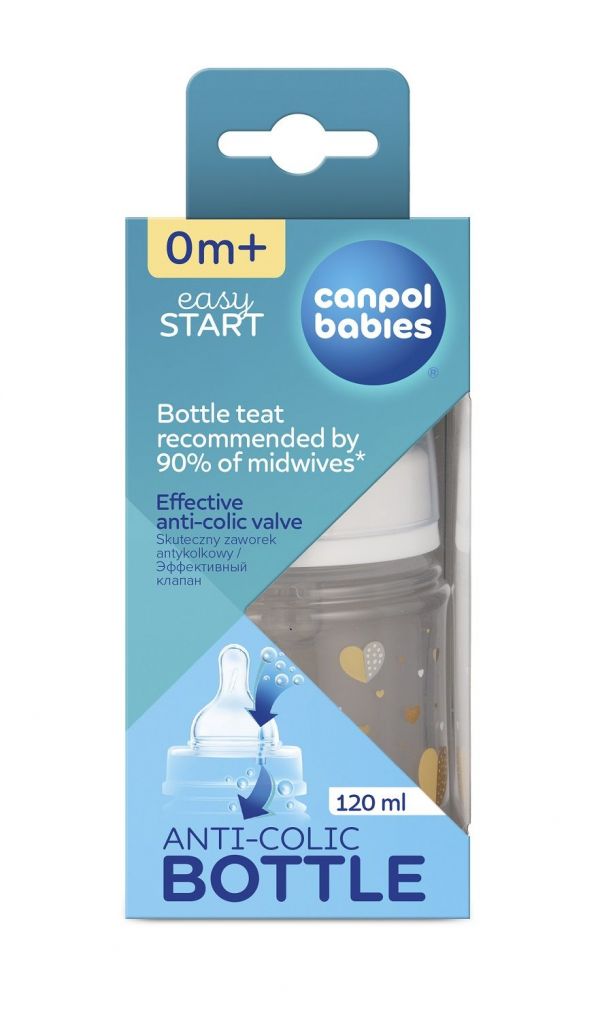 Canpol (Канпол) бутылочка для кормления easystart 120мл антиколик. с 0 мес. 35/216 (Canpol sp. z o.o.)
