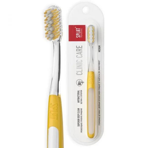 Splat (сплат) зубная щетка clinic care средняя (Скайлаб ао)