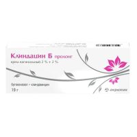 Клиндацин б пролонг 2%+2% 19г крем ваг. туба апплик.доз (АКРИХИН)