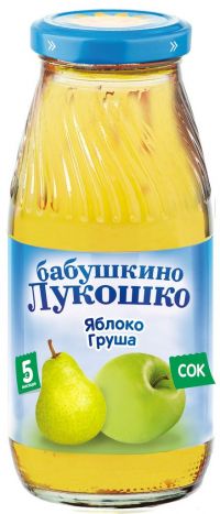 Бабушкино лукошко сок 200мл яблоко груша с мякотью (ФАУСТОВО)