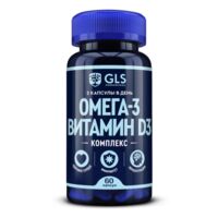Gls омега-3 витамин д3 комплекс капс. №60 бад (ДЖИ ЭЛ ЭС ФАРМАСЬЮТИКАЛС)