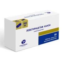 Леветирацетам 500мг таб.п/об.пл. №60 (КАНОНФАРМА)