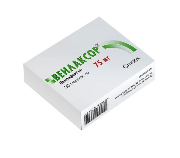 Венлаксор 75мг таб. №30 (Grindex as)