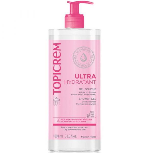 Topicrem (Топикрем) ультра-увлажняющий гель для душа 1л (Nigy laboratoires)