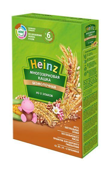 Heinz (Хайнц) каша безмолочная 180г 5 злаков (Хайнц-георгиевск зао)