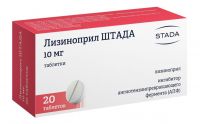Лизиноприл 10мг таб. №20 (ШТАДА)
