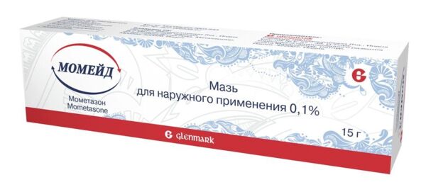 Момейд-с (момат-с) 0,1% 15г мазь д/пр.наружн. №1 туба (Glenmark pharmaceuticals ltd_2)