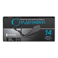 Силденафил 25мг таб.п/об.пл. №14 (ВЕРТЕКС)