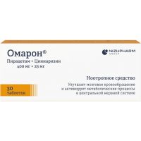 Омарон 400мг+25мг таб. №30 (НИЖФАРМ)