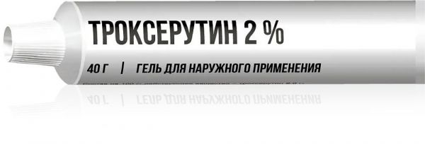 Троксерутин 2% 40г гель д/пр.наружн. №1 туба (Озон ооо)