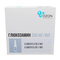 Глюкозамин 200мг/мл 2мл конц-т д/р-ра д/ин.в/м №5 амп. (АТОЛЛ)