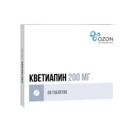 Кветиапин 200мг таб.п/об.пл. №60 (АТОЛЛ)