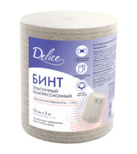 Delice (Делис) бинт эластичный вр 10см*5м с застежкой (ИНТЕРТЕКСТИЛЬ ООО)