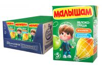 Фрутоняня малышам сок 200мл яблоко груша с мякотью (ПРОГРЕСС ОАО)