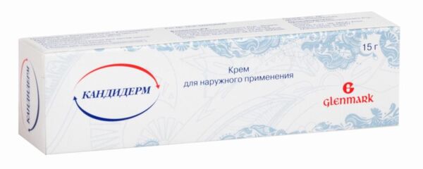 Кандидерм 15г крем д/пр.наружн. №1 туба (Glenmark pharmaceuticals ltd)