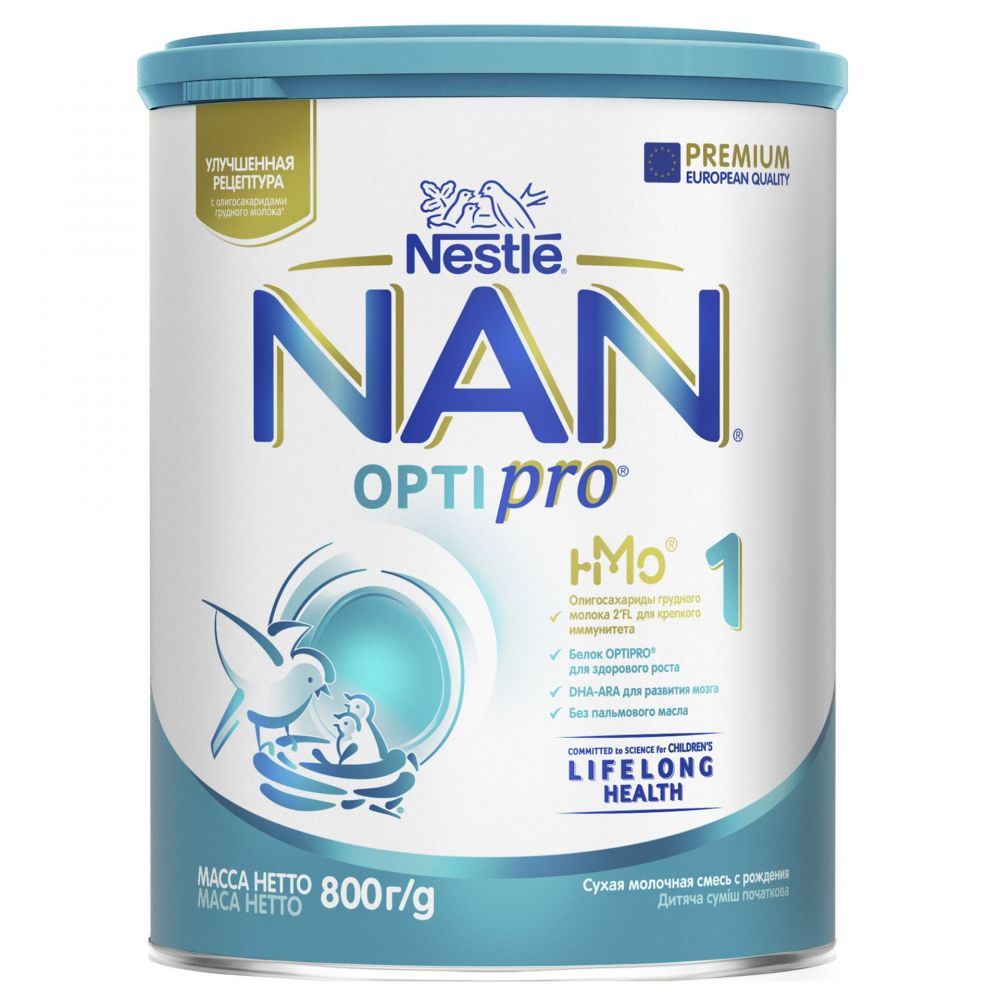 NAN (Нан) молочная смесь 1 800г оптипро с рождения (Nestle swisse s.a.) -  цены в Уфе, купить NAN (Нан) молочная смесь 1 800г оптипро с рождения в  аптеке Фармленд, инструкция по применению, отзывы