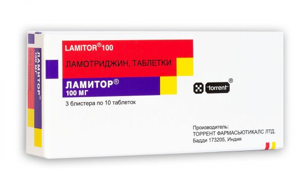 Ламитор 100мг таб. №30 (Torrent pharmaceuticals ltd)