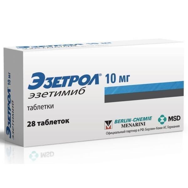 Эзетрол 10мг таб. №28 (Msd international gmbh [singapore branch] llc/organon heist bv)