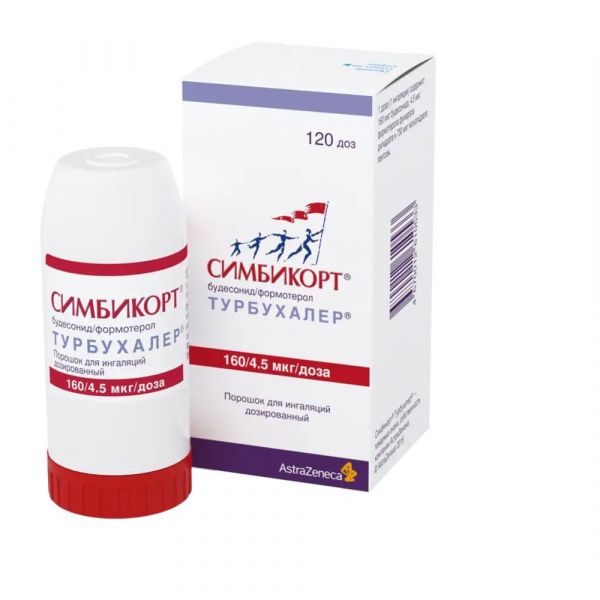Симбикорт турбухалер 160мкг+4,5мкг 120доз пор.д/инг.доз. №1 турбухалер (Astrazeneca ab/астразенека индастриз ооо_2)