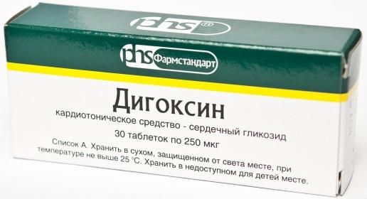 Дигоксин 0,25мг таблетки №30 (Фармстандарт-лексредства оао [курск])