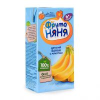 Фрутоняня сок 200мл банан с мякотью (ЛЕБЕДЯНСКИЙ ОАО)