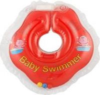 Круг для купания - погремушка 3-15 кг красный полуцветн. bs02r-b (SHENG FA LI PLASTIC PRODUCTS CO. LTD)