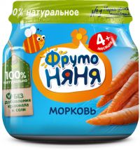 Фрутоняня пюре 80г морковь (ПРОГРЕСС ОАО)