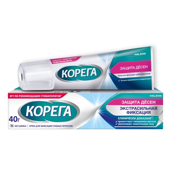 Корега крем д/фикс. зубных протезов 40мл защита десен (Stafford miller ireland limited_2)