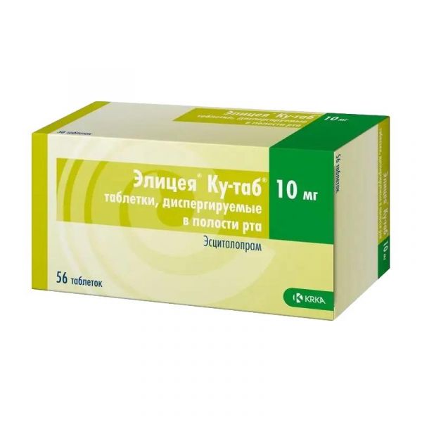 Элицея ку-таб 10мг таб.дисп.в полости рта №56 (Krka d.d._2)