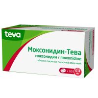 Моксонидин 0,4мг таб.п/об.пл. №60 (ТЕВА)