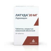 Латуда 20мг таб.п/об.пл. №28 (ТАКЕДА)