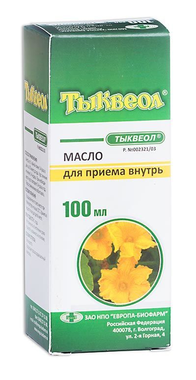 Тыквеол 100мл масло №1 флакон (Европа-биофарм нпо зао)