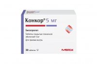 Конкор 5мг таб.п/об.пл. №30 (МЕРК)