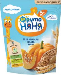 Фрутоняня каша молочная 200г пшеница тыква (ПРОГРЕСС ОАО)